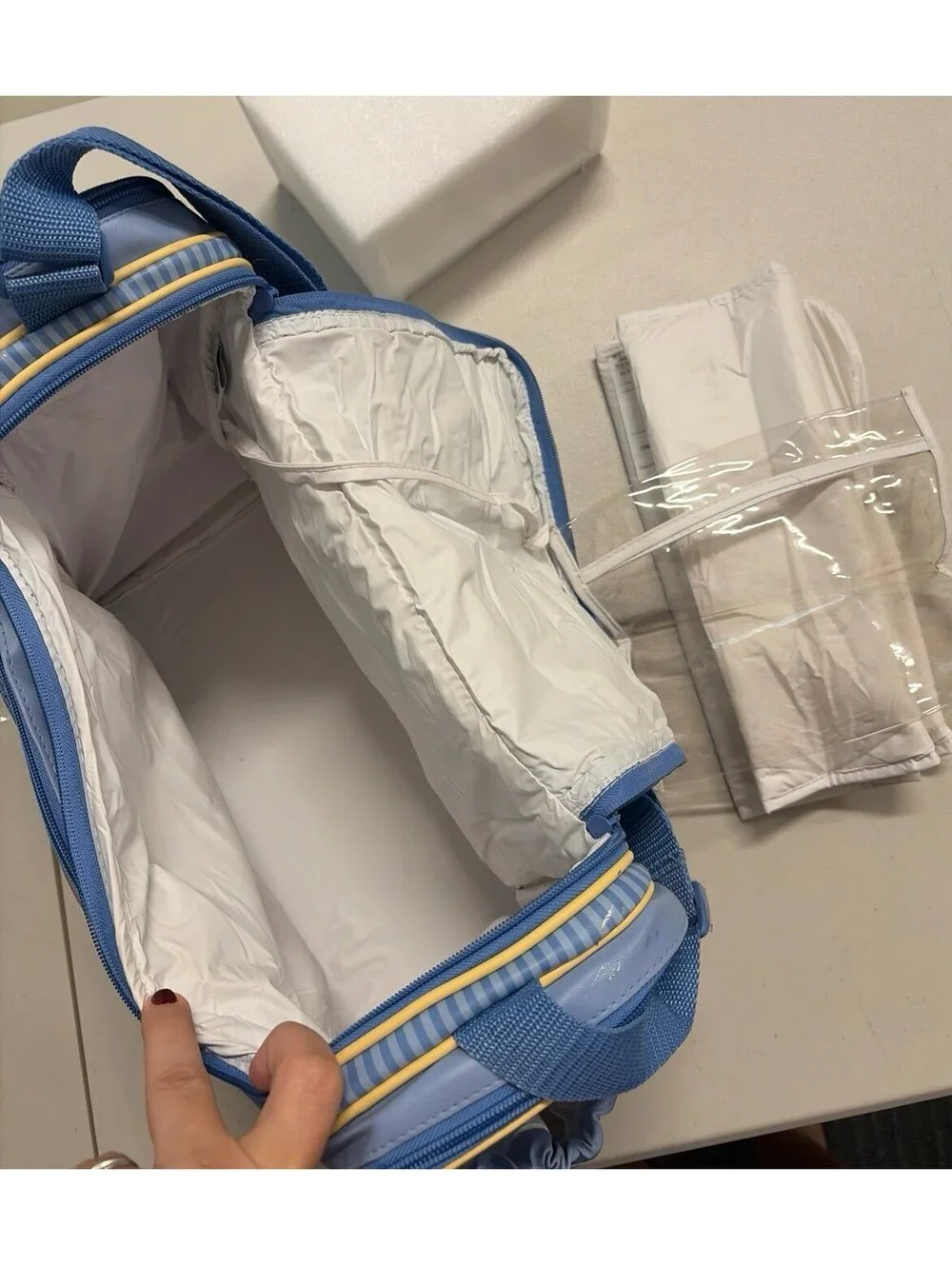 Carter’s NWT Construction Ahead Travel Diaper Bag With Changing Pad Baby Boy